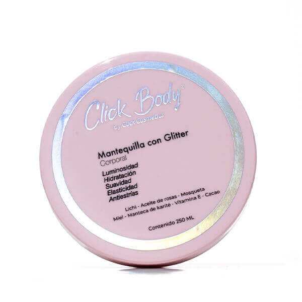 MANTEQUILLA CORPORAL CON GLITTER 250 ML
