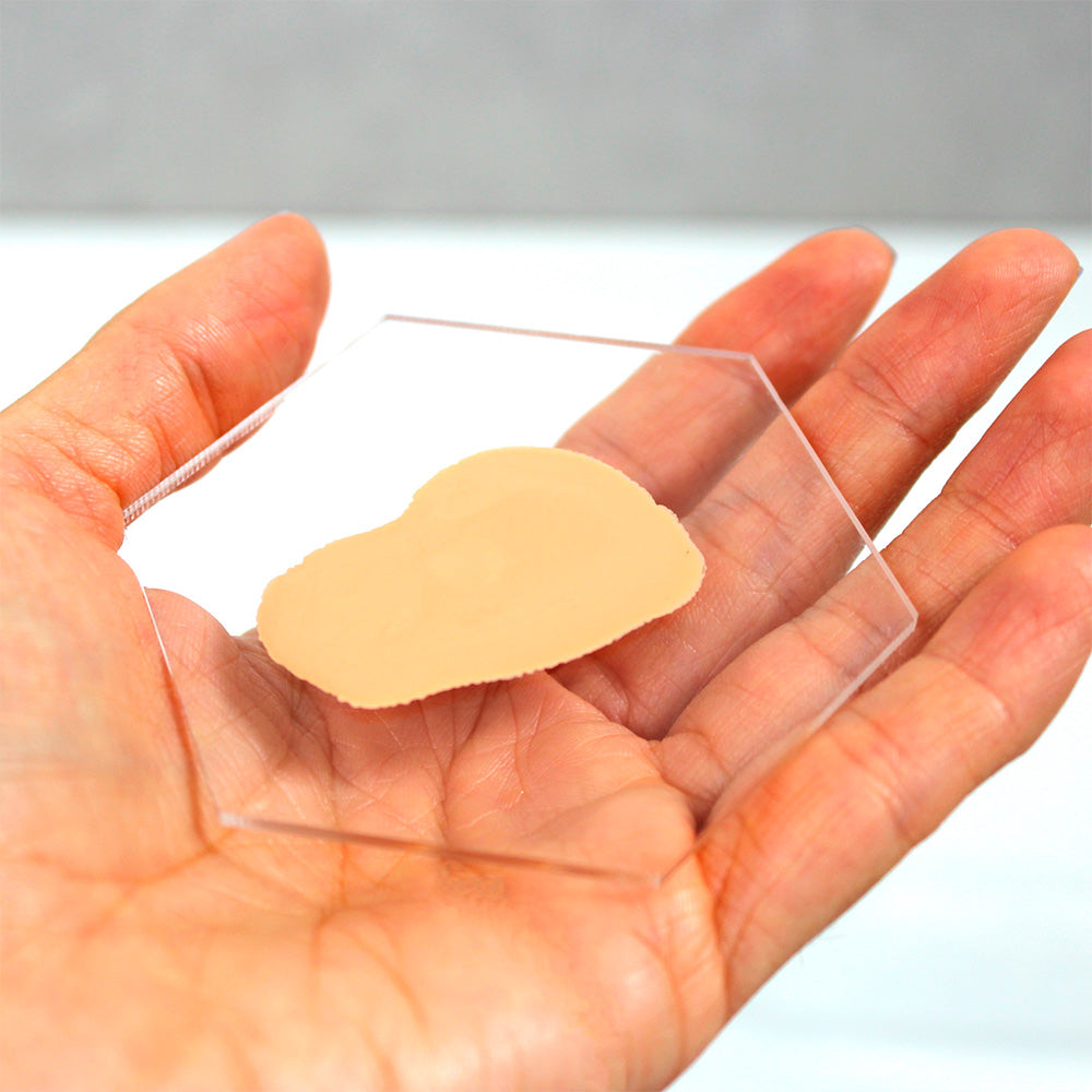 PALETA MEZCLADORA EN ACRÍLICO - HEXAGONAL