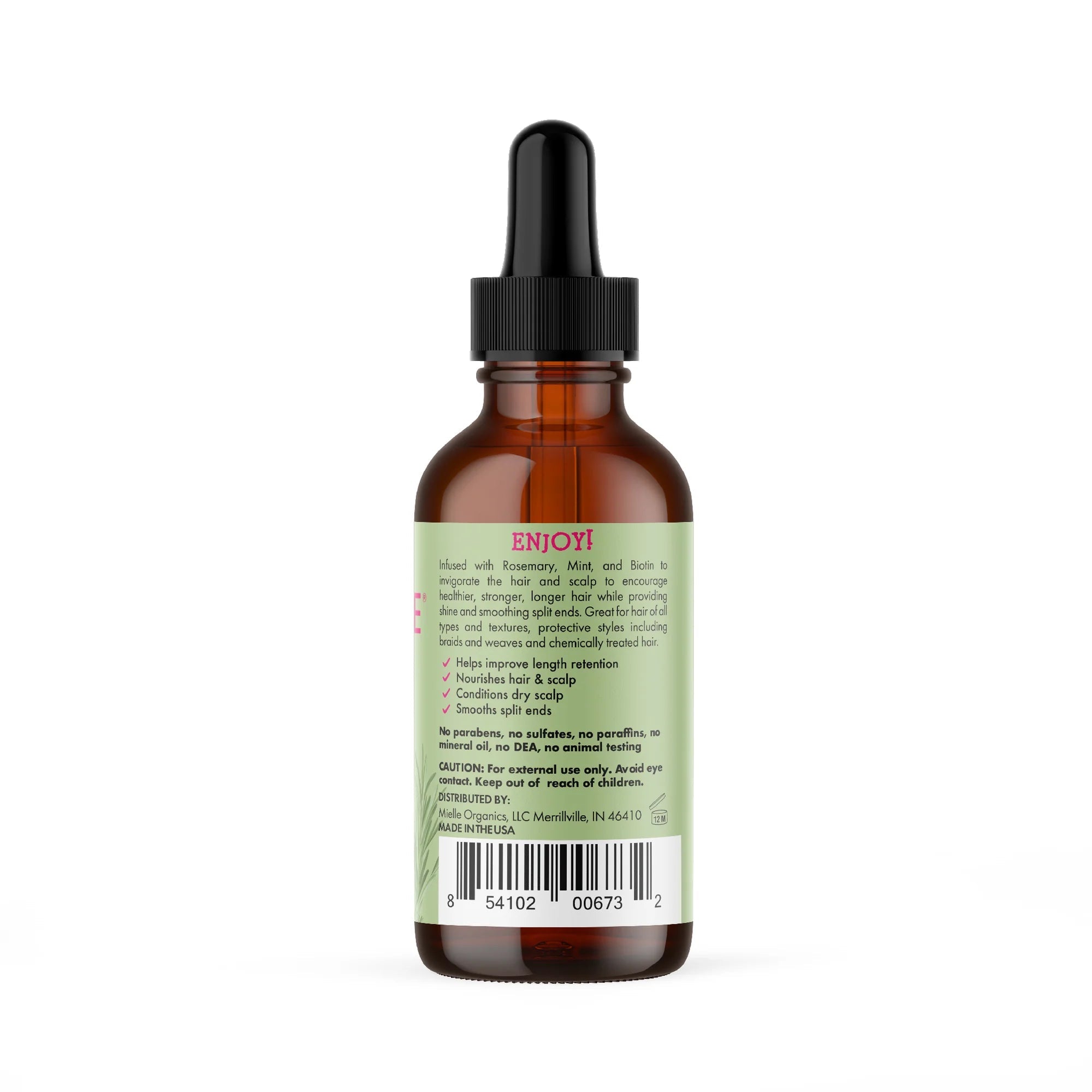 ACEITE FORTALECEDOR DE CABELLO DE ROMERO Y MENTA 59 ML
