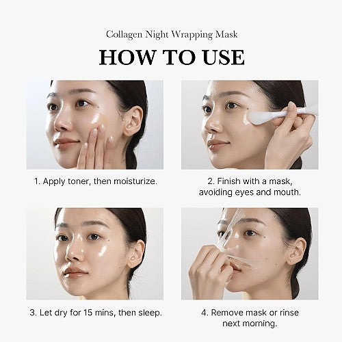 Mascarilla con colágeno - Collagen Night Wrapping Mask 75 ML